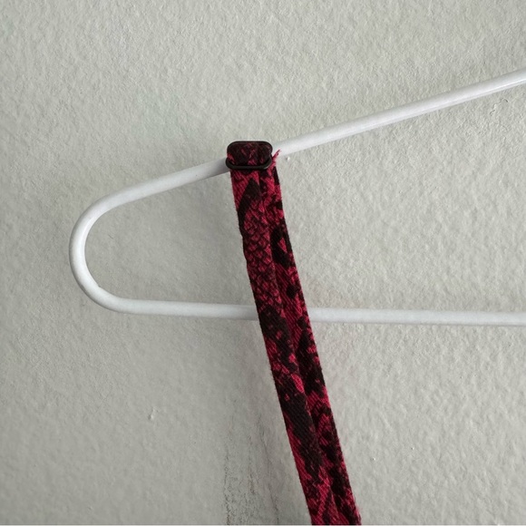 Reformation Morrison Mini Dress in Red Snake Print - Picture 10 of 13